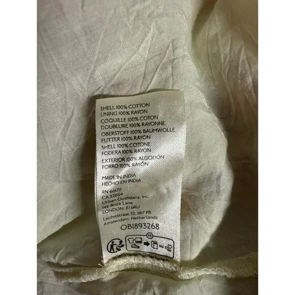 Free People Keep You Smocked Dress Floral Boho Mini Long Sleeve Size L EUC - Picture 11 of 11